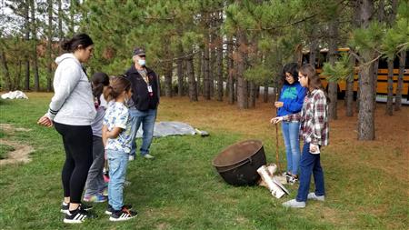 GRHS Students Help with Manoominikewin (ricing) Presentations