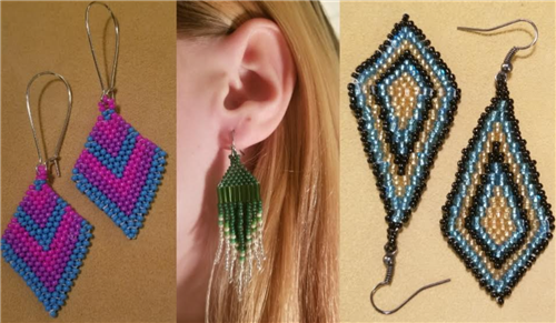 Earrings Created by GRHS Students